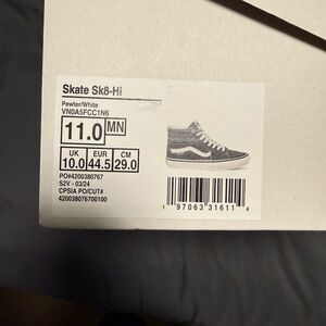 Vans Skate Sk8-Hi - Gray and White